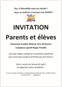 invitation rencontre sportive